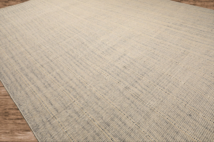 Celeste Rug Multi Size Hand Woven Beige Wool Plaid Flatweave Geometric Modern Area Rug by