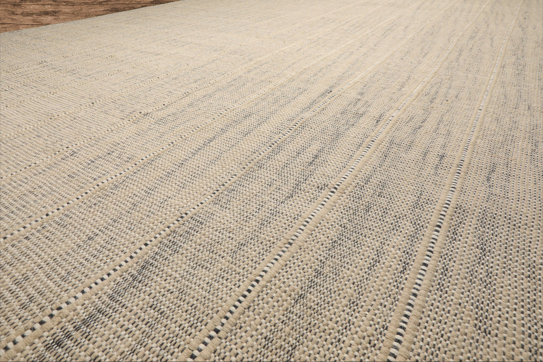 Celeste Rug Multi Size Hand Woven Beige Wool Plaid Flatweave Geometric Modern Area Rug by