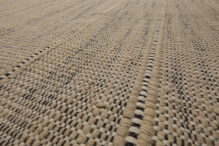 Celeste Rug Multi Size Hand Woven Beige Wool Plaid Flatweave Geometric Modern Area Rug by