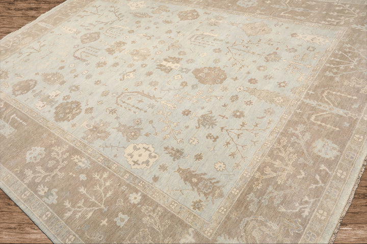 Celeste Rug Multi Sizes Sage Wool Oriental Rug  Hand Knotted Oushak Stone Wash