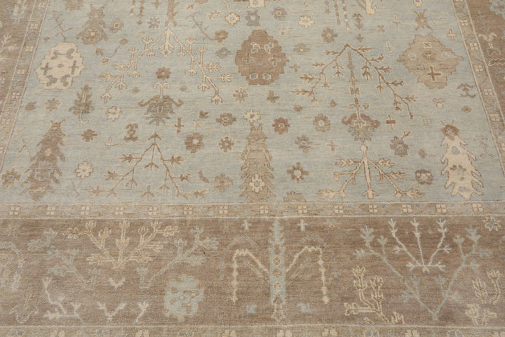 Celeste Rug Multi Sizes Sage Wool Oriental Rug  Hand Knotted Oushak Stone Wash