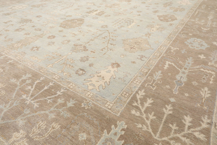 Celeste Rug Multi Sizes Sage Wool Oriental Rug  Hand Knotted Oushak Stone Wash