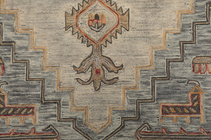 Celeste Rugs 2'x3' Ivory Hand Tufted Traditional Arts & Crafts Wool Oriental Area Rug by LoomBloom