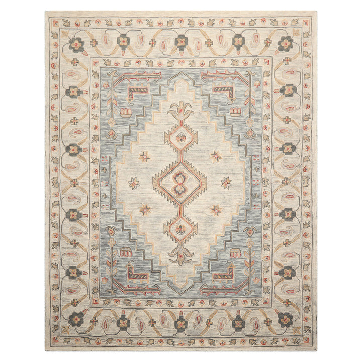 Celeste Rugs 2'x3' Ivory Hand Tufted Traditional Arts & Crafts Wool Oriental Area Rug by LoomBloom