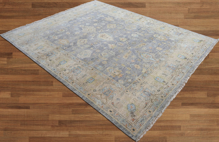 Celeste Rugs Hand Knotted Wool Oriental Area Rug Traditional Blue Oushak Design Multi Sizes.