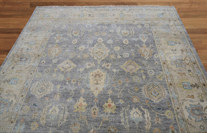 Celeste Rugs Hand Knotted Wool Oriental Area Rug Traditional Blue Oushak Design Multi Sizes.