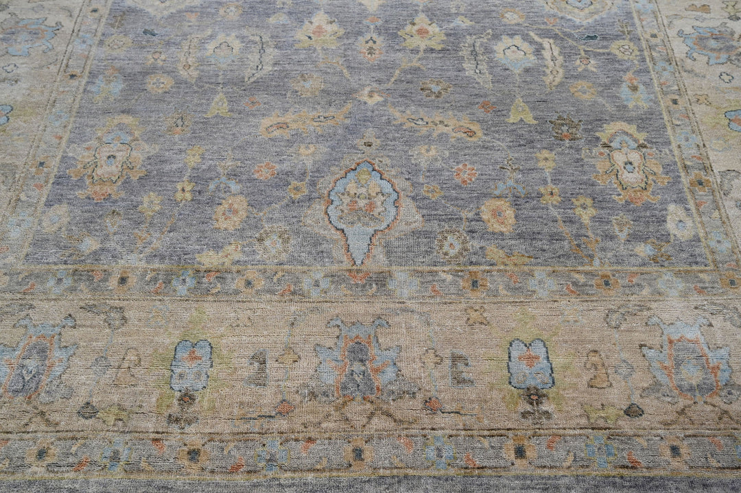 Celeste Rugs Hand Knotted Wool Oriental Area Rug Traditional Blue Oushak Design Multi Sizes.
