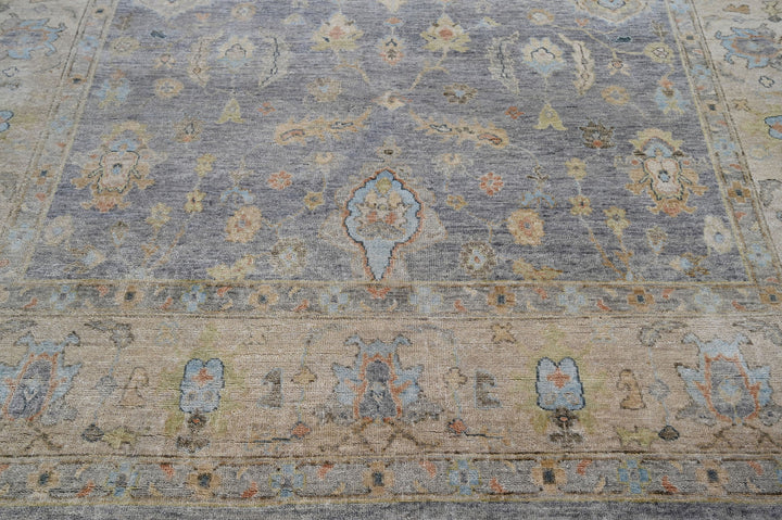 Celeste Rugs Hand Knotted Wool Oriental Area Rug Traditional Blue Oushak Design Multi Sizes.