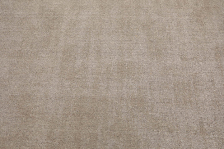 Multi Size Taupe Color Hand Tufted Textured New Zealand Wool Contemporary Oriental Rug