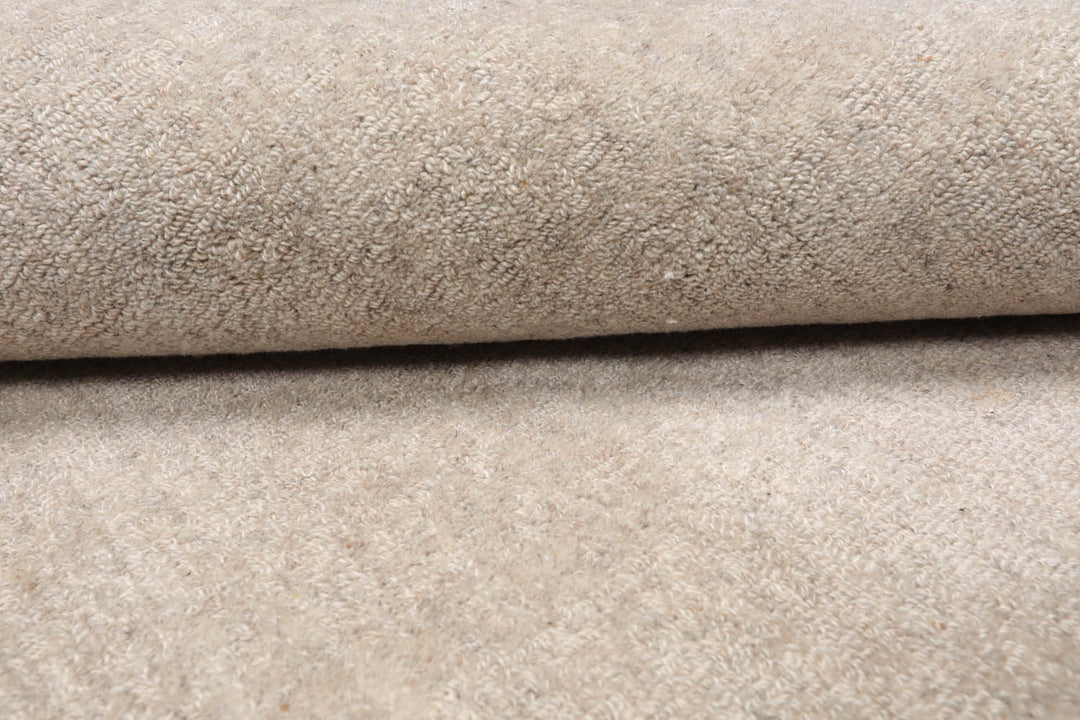 Multi Size Taupe Color Hand Tufted Textured New Zealand Wool Contemporary Oriental Rug