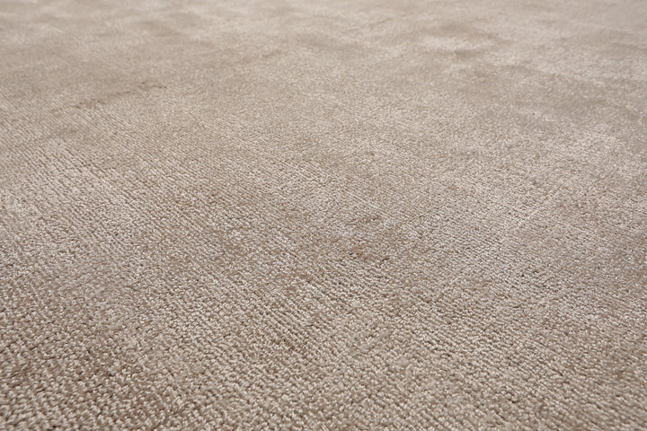 Multi Size Taupe Color Hand Tufted Textured 100% Viscose Contemporary Oriental Rug