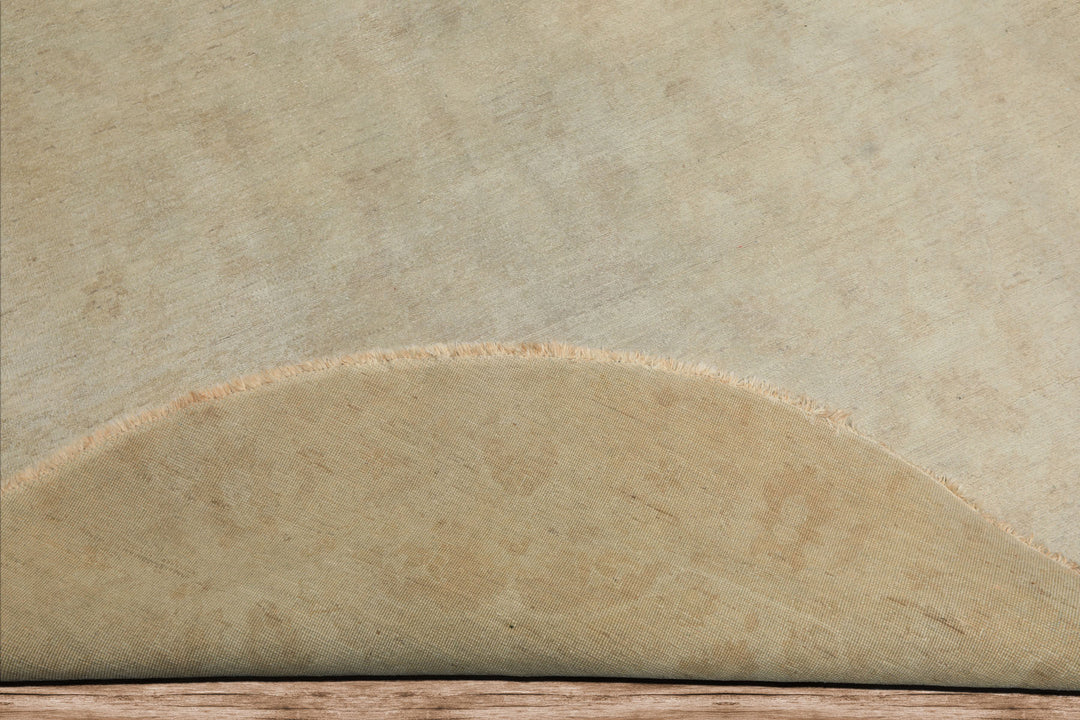 Round Gray, Beige, Color Hand Knotted Peshawar wool Modern & Contemporary Oriental Rug