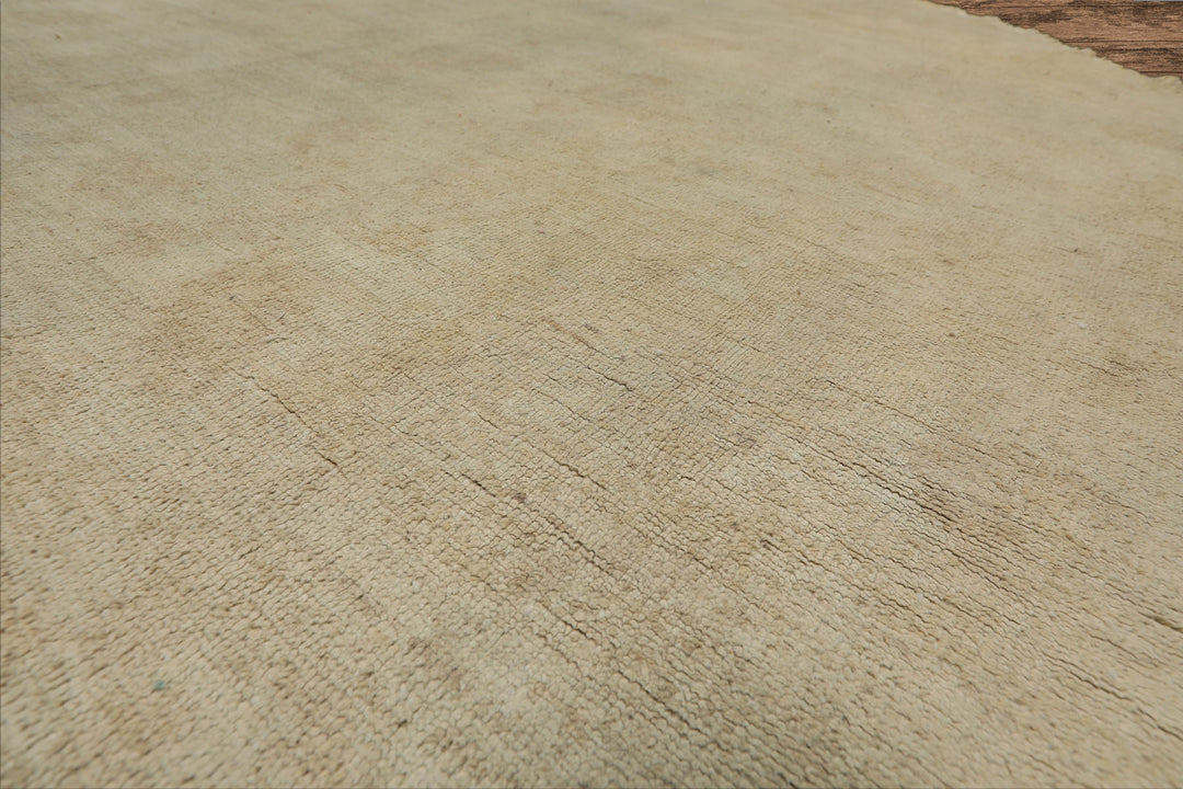 Round Gray, Beige, Color Hand Knotted Peshawar wool Modern & Contemporary Oriental Rug