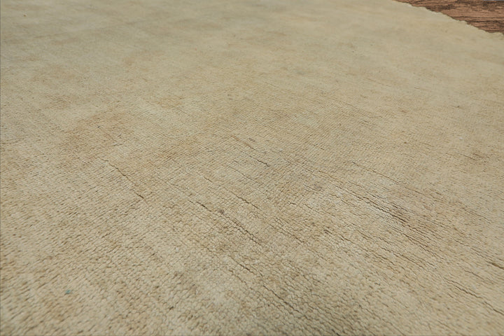 Round Gray, Beige, Color Hand Knotted Peshawar wool Modern & Contemporary Oriental Rug