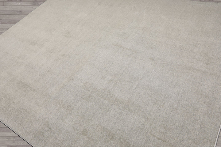 Multi Size Mossy Gray Color Hand Tufted Textured New Zealand Wool Contemporary Oriental Rug