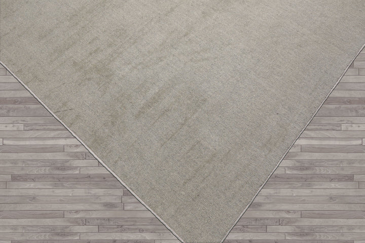 Multi Size Mossy Gray Color Hand Tufted Textured New Zealand Wool Contemporary Oriental Rug