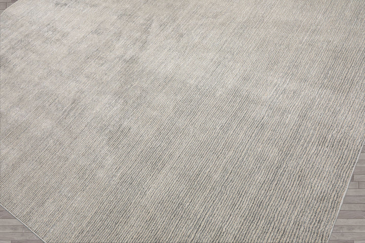 Multi Size Beige Gray Color Hand Tufted Textured New Zealand Wool Contemporary Oriental Rug