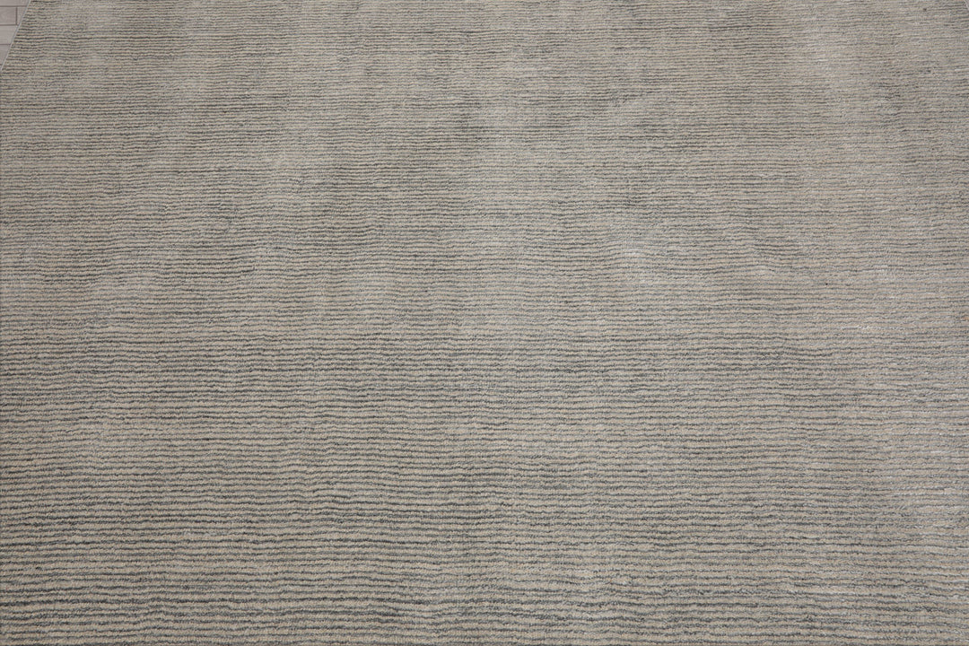 Multi Size Beige Gray Color Hand Tufted Textured New Zealand Wool Contemporary Oriental Rug