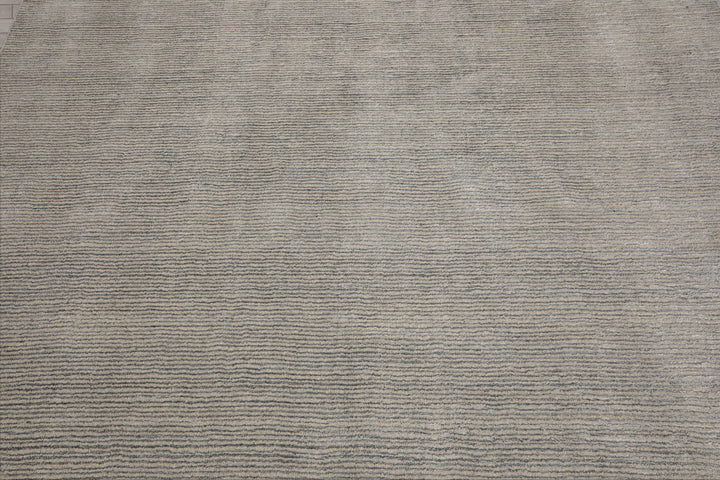 Multi Size Beige Gray Color Hand Tufted Textured New Zealand Wool Contemporary Oriental Rug