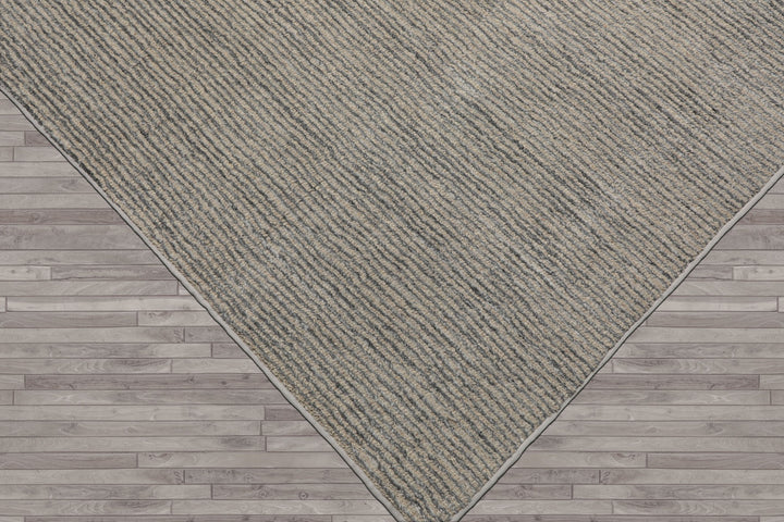 Multi Size Beige Gray Color Hand Tufted Textured New Zealand Wool Contemporary Oriental Rug