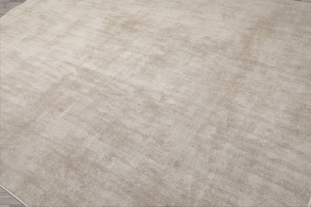 Multi Size Gray Beige Color Hand Tufted Textured New Zealand Wool Contemporary Oriental Rug