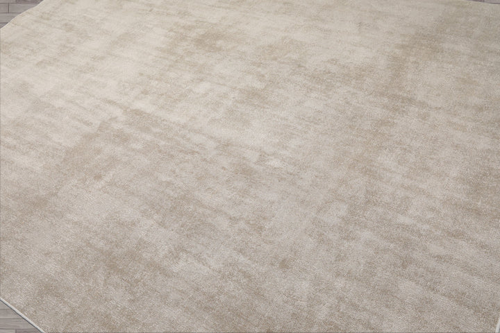 Multi Size Gray Beige Color Hand Tufted Textured New Zealand Wool Contemporary Oriental Rug