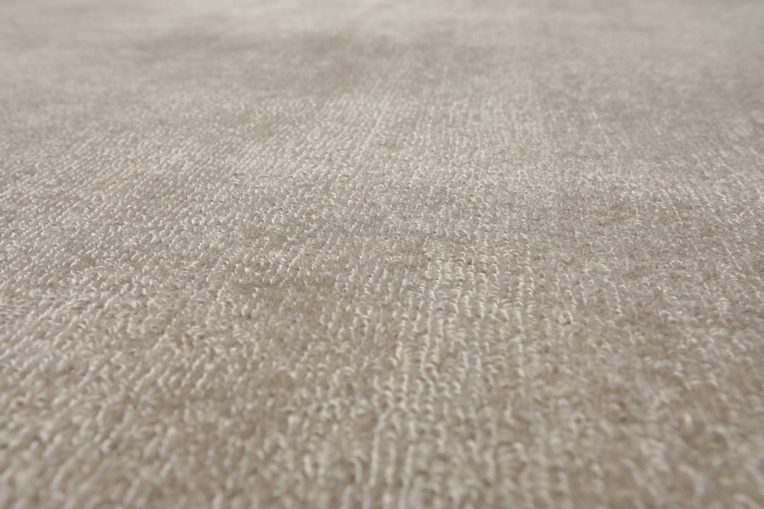 Multi Size Gray Beige Color Hand Tufted Textured New Zealand Wool Contemporary Oriental Rug
