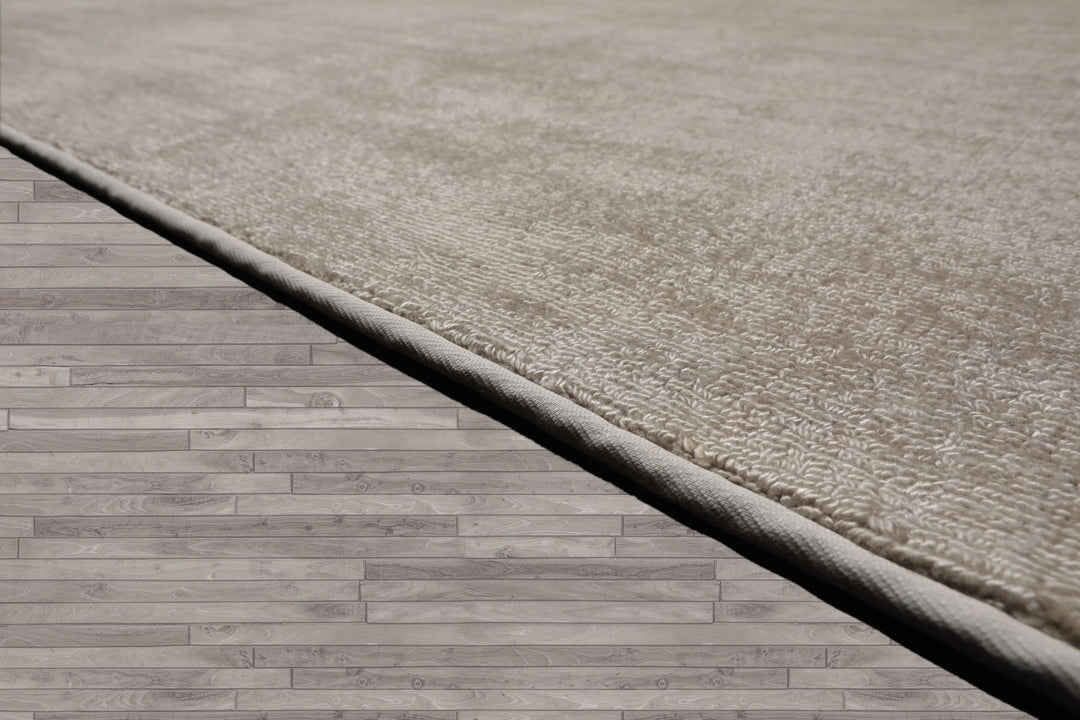 Multi Size Gray Beige Color Hand Tufted Textured New Zealand Wool Contemporary Oriental Rug