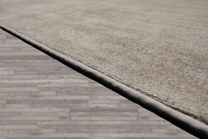 Multi Size Gray Beige Color Hand Tufted Textured New Zealand Wool Contemporary Oriental Rug