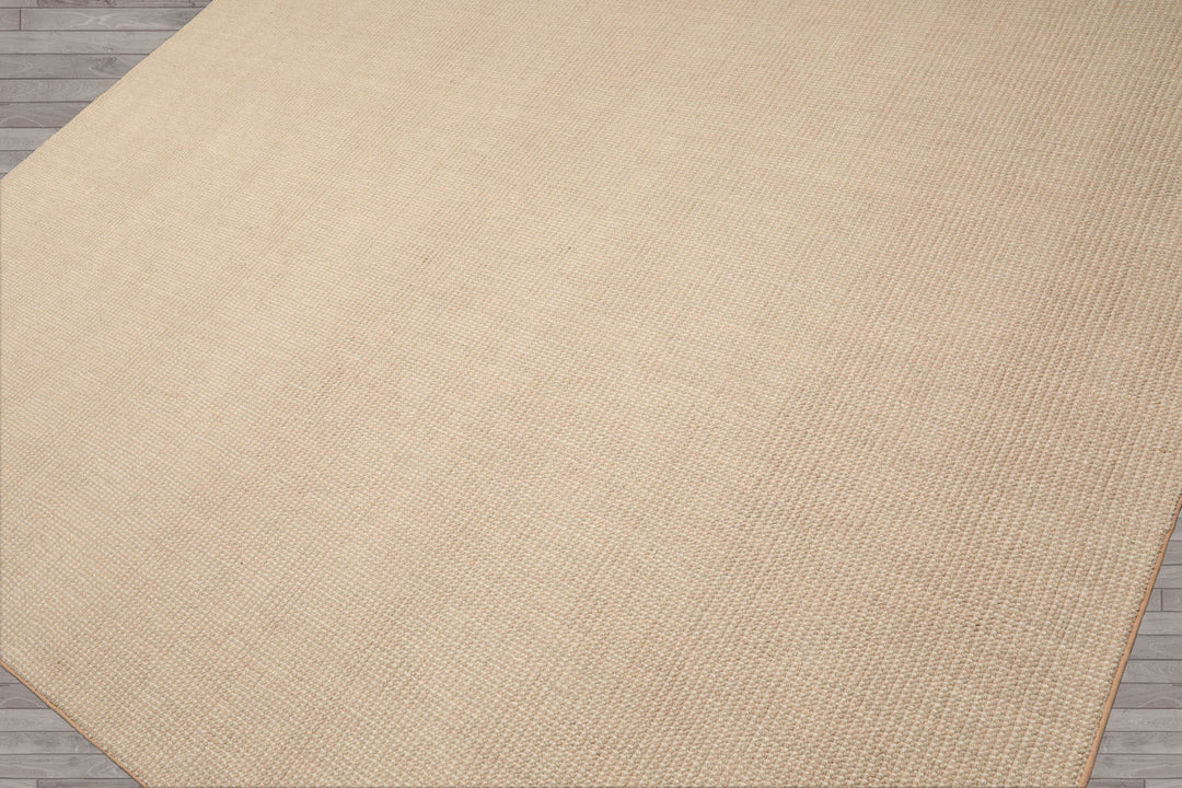 Multi Size Tan Beige Color Hand Tufted Textured New Zealand Wool Contemporary Oriental Rug