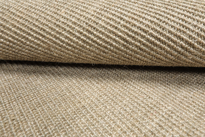 Multi Size Tan Moss Color Hand Woven Textured Sisal Modern Oriental Rug