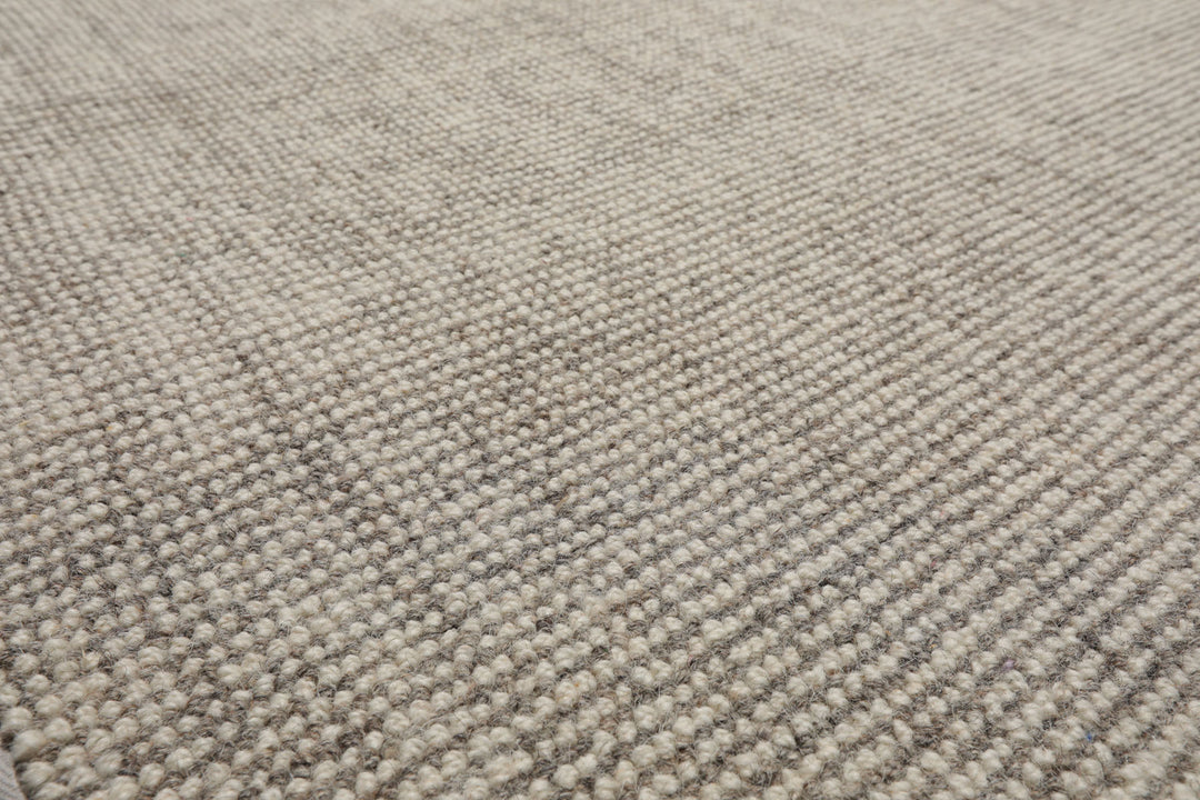 Multi Size Ivory Gray Color Hand Tufted Herringbone New Zealand Wool Modern Oriental Rug