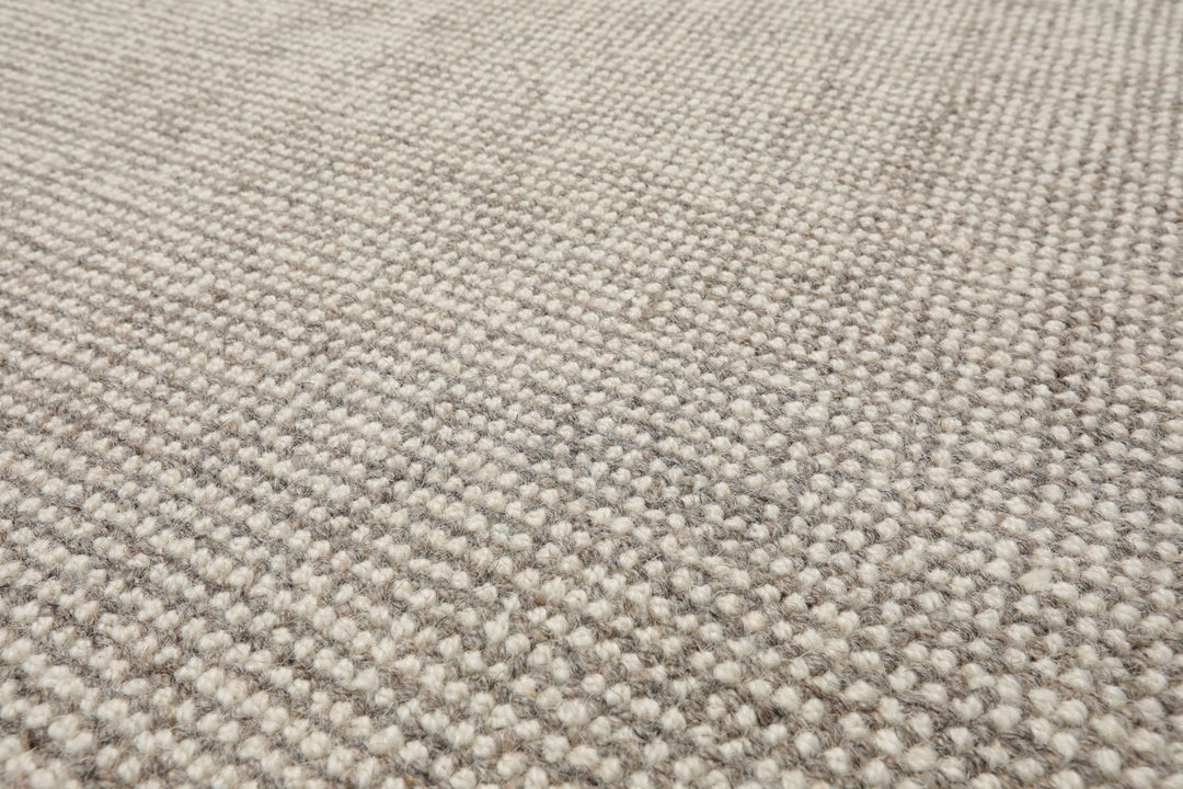 Multi Size Ivory Gray Color Hand Tufted Herringbone New Zealand Wool Modern Oriental Rug