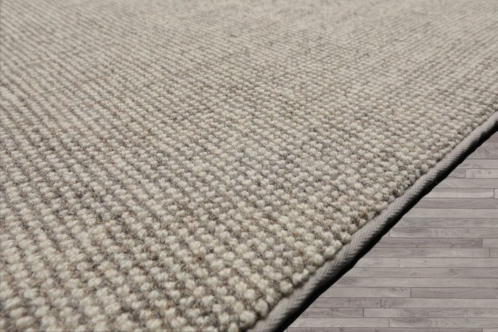 Multi Size Ivory Gray Color Hand Tufted Herringbone New Zealand Wool Modern Oriental Rug