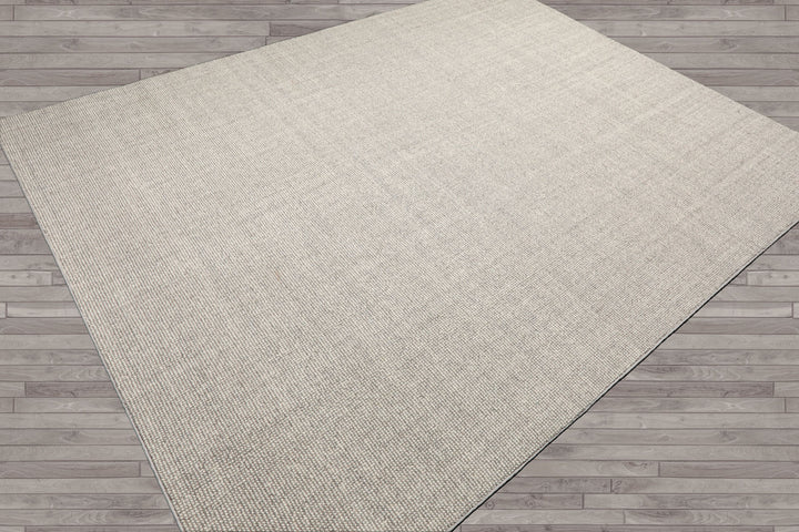 Multi Size Ivory Gray Color Hand Tufted Herringbone New Zealand Wool Modern Oriental Rug