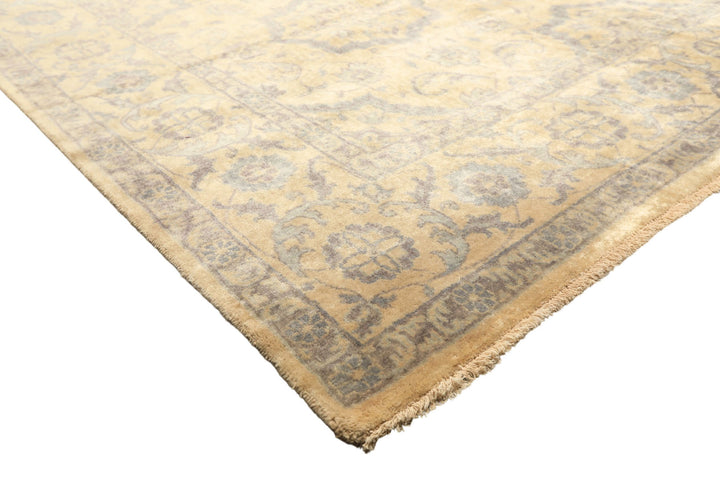 8x10 Moss, Gray, Slate Color Hand Knotted Oushak Wool Transitional Oriental Rug