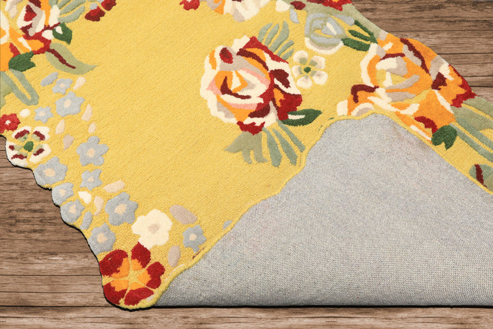 Multi Size Lime Ivory Taupe Color Hand Tufted Irregular Rug Wool Modern & Contemporary Oriental Rug