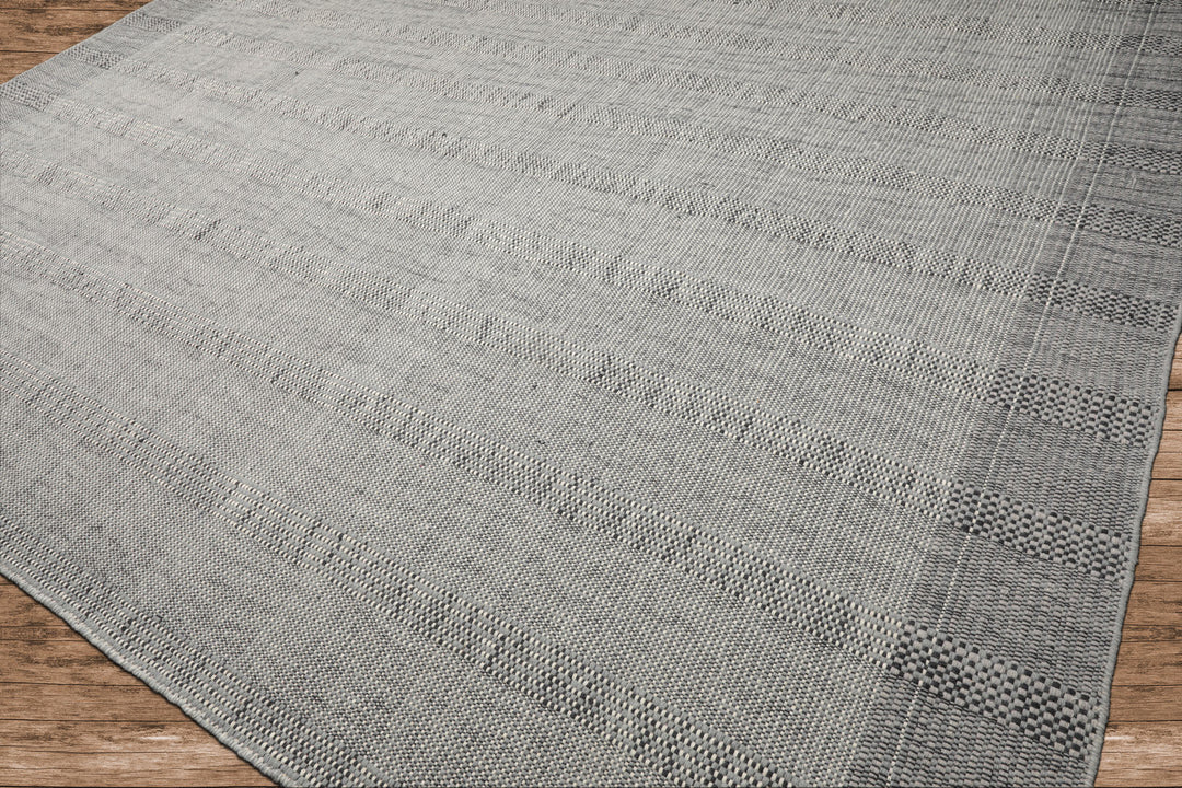 Celeste Rug Multi Size Hand Woven Celadon Wool Plaid Flatweave Modern Area Rug by