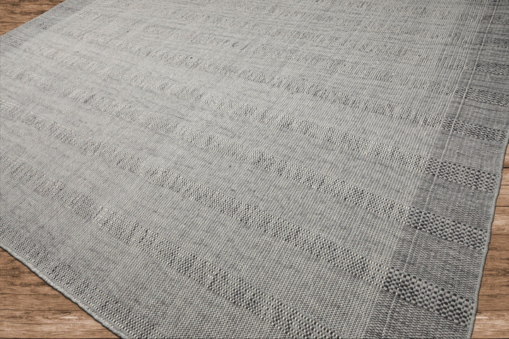 Celeste Rug Multi Size Hand Woven Celadon Wool Plaid Flatweave Modern Area Rug by