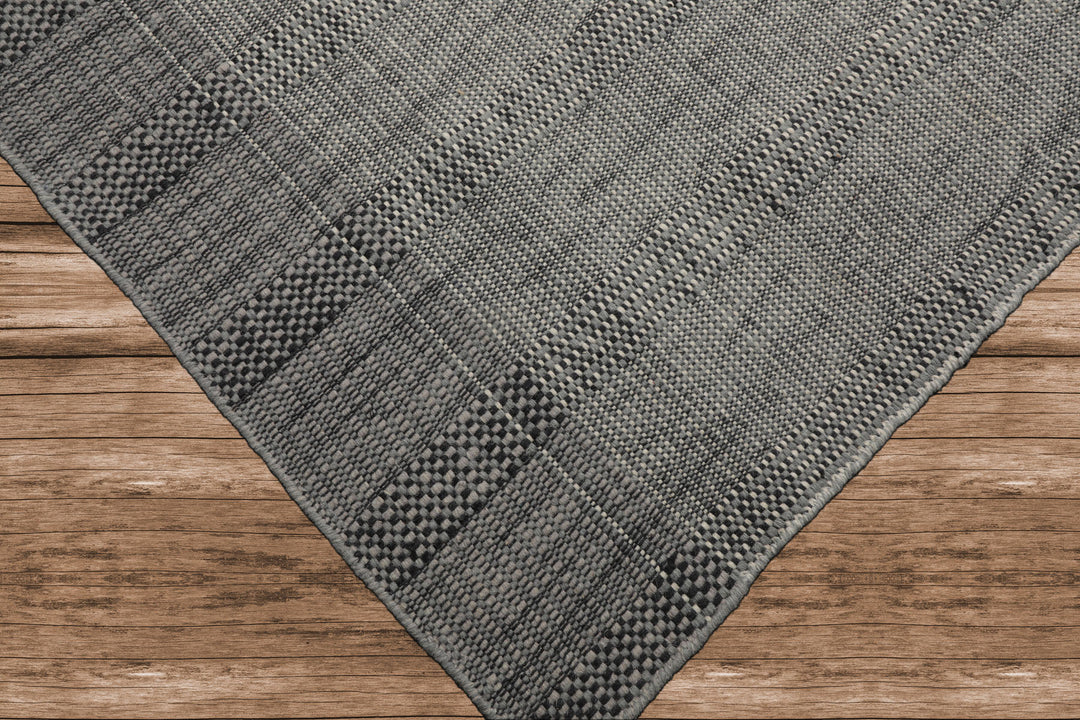 Celeste Rug Multi Size Hand Woven Celadon Wool Plaid Flatweave Modern Area Rug by