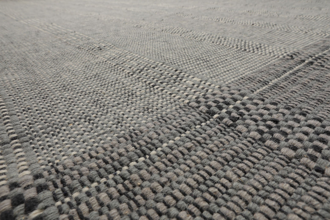 Celeste Rug Multi Size Hand Woven Celadon Wool Plaid Flatweave Modern Area Rug by