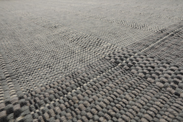 Celeste Rug Multi Size Hand Woven Celadon Wool Plaid Flatweave Modern Area Rug by