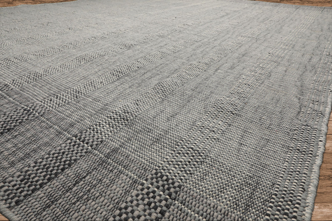 Celeste Rug Multi Size Hand Woven Celadon Wool Plaid Flatweave Modern Area Rug by