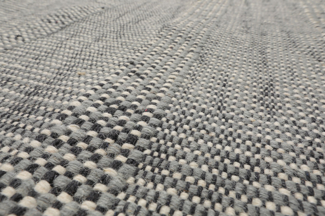 Celeste Rug Multi Size Hand Woven Celadon Wool Plaid Flatweave Modern Area Rug by
