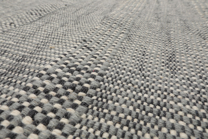 Celeste Rug Multi Size Hand Woven Celadon Wool Plaid Flatweave Modern Area Rug by