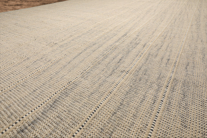 Celeste Rug Multi Size Hand Woven Beige Wool Plaid Flatweave Geometric Modern Area Rug by