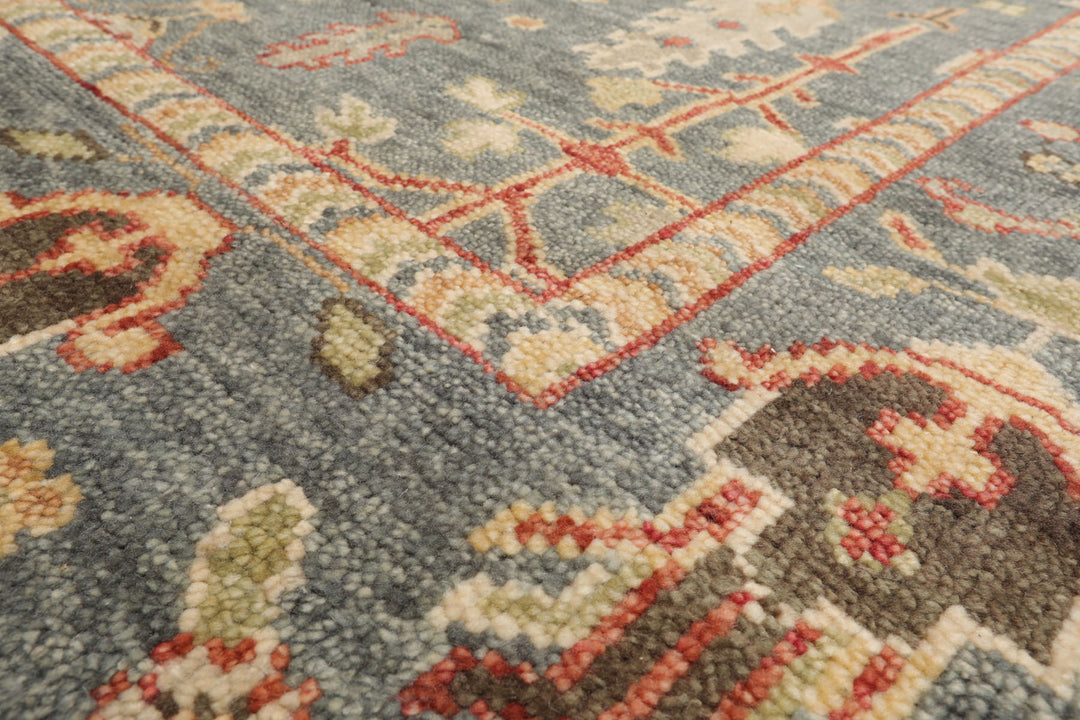 Celeste Rug Multi Sizes Hand Knotted Slate Wool Oriental Area Rug with Traditional Design