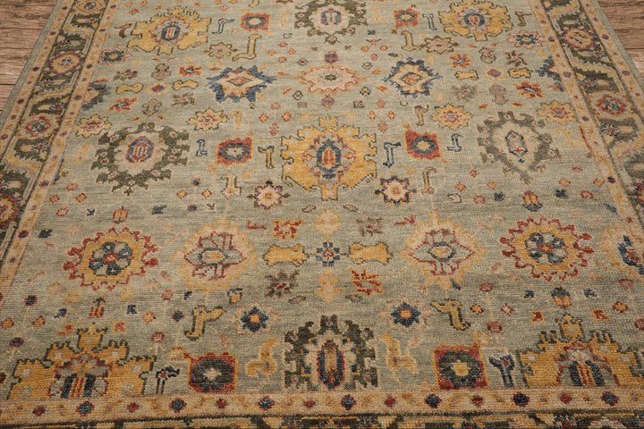 Celeste Rug Multi Sizes Hand Knotted Mint Wool Oriental Area Rug with Traditional Design