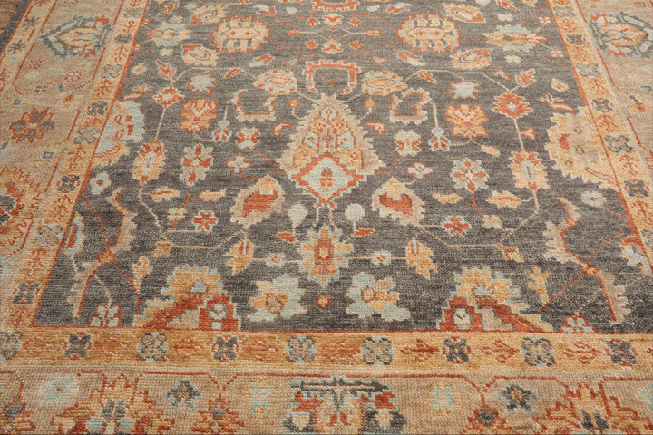 Celeste Rug Multi Sizes Hand Knotted Slate Wool Oriental Area Rug with Traditional Design