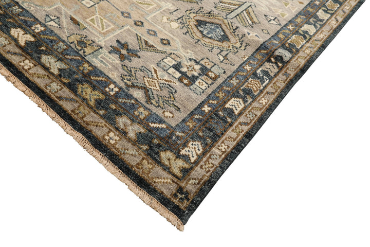 8x10 Taupe, Beige, Blue Color Hand Knotted Oushak Wool Modern &amp; Contemporary Oriental Rug